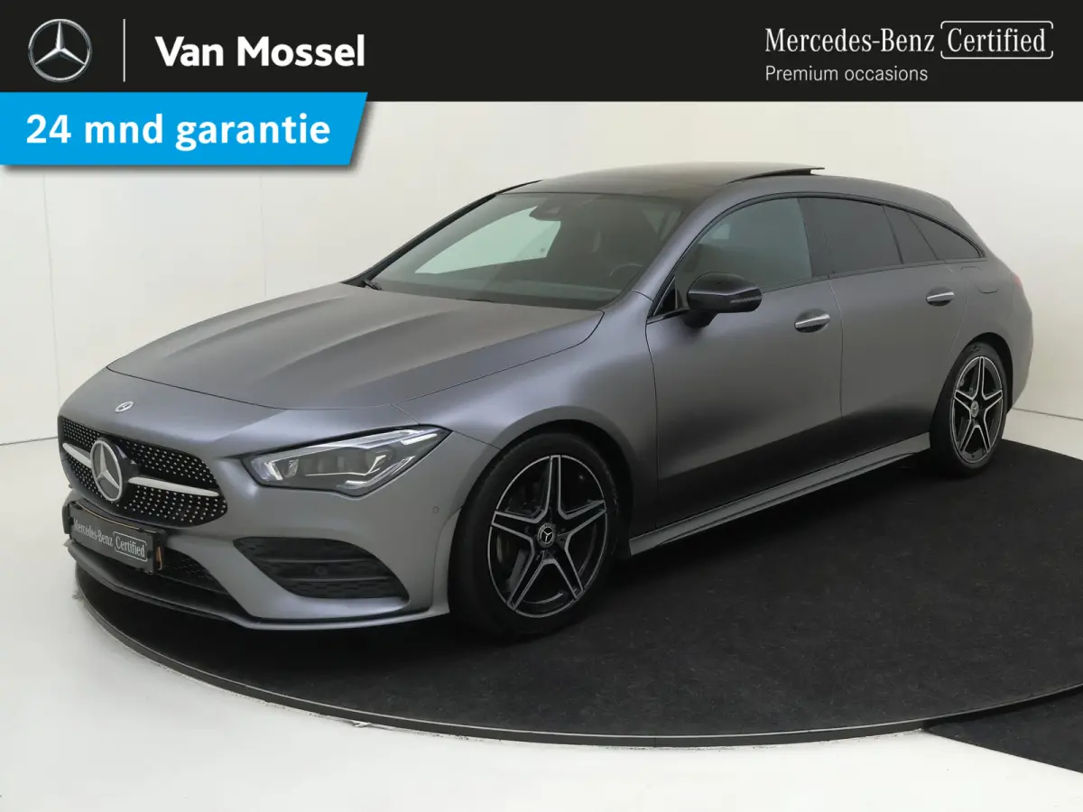 180 Business Solution AMG Panoramadak / Keyless / Nightpakket / Parkeercamera / Sfeerverlichting / MANUFAKTUR Berggrijs Matte (origineel)
