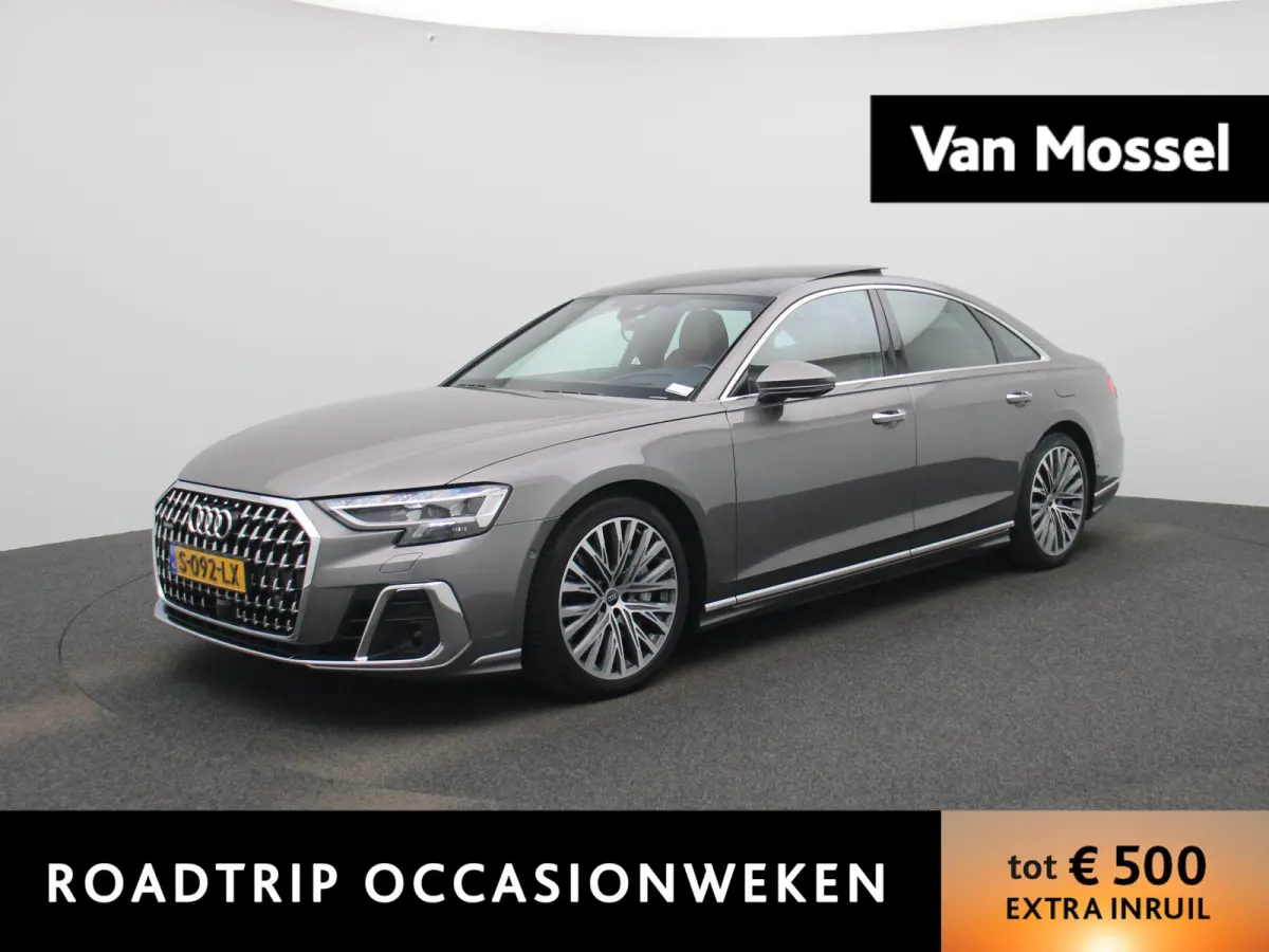 60 TFSI e quattro | PANORAMADAK | SOFTCLOSE | HEAD-UP | STOELKOELING & VERWARMING | MEMORY | B&O | S LINE IN & EXTERIEUR | VIRTUEEL | 360 CAMERA | LEDER | LED MATRIX | 12 MAANDEN BOVAG GARAN