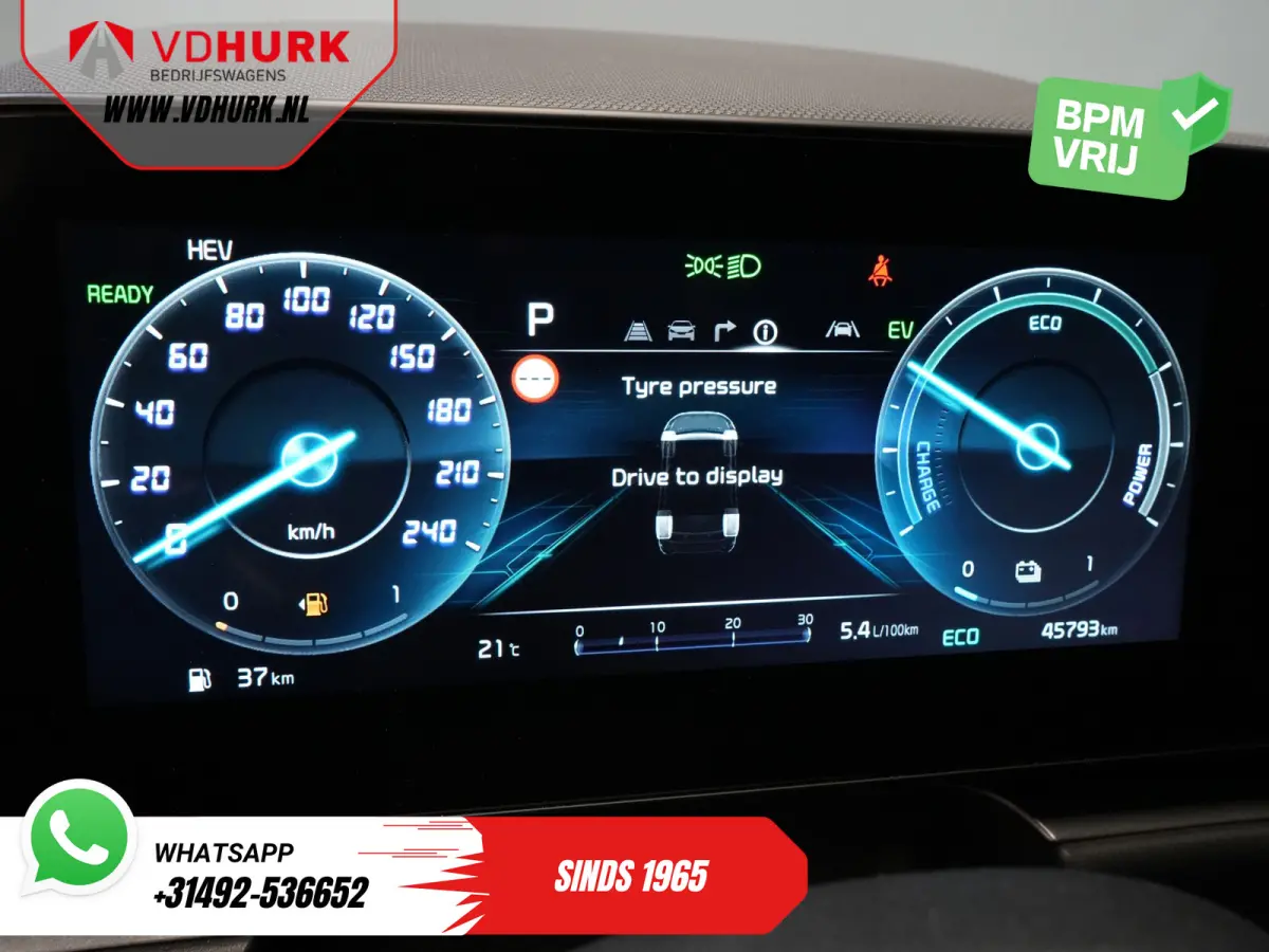 1.6 GDi PHEV LED/ Adapt.Cruise/ Elek.Stoel/ Stoelverw./ Stuurverw./ Virtual Cockpit/ Carplay/ Navi/ Camera/ Climate
