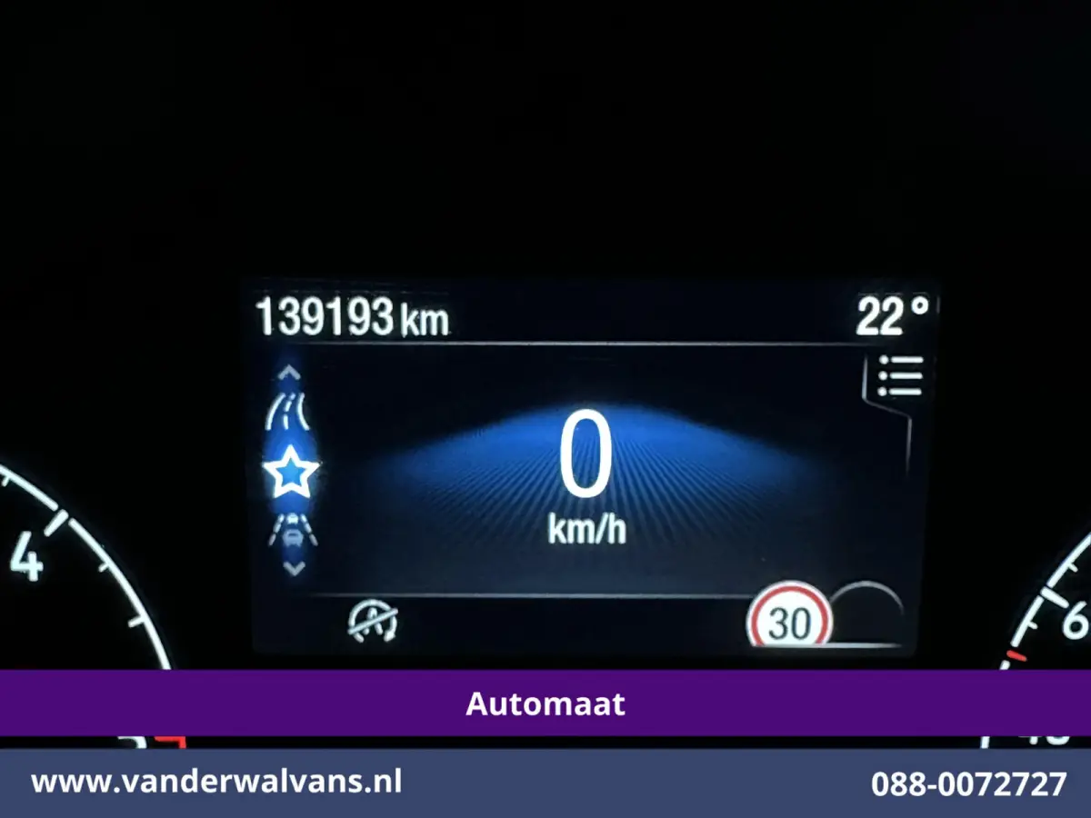 1.5 EcoBlue 120pk Automaat L2H1 Euro6 Airco | 2x Zijdeur | 3-Zits | Camera | Navigatie | Cruisecontrol Apple Carplay, Android Auto, Stoelverwarming, Verwarmde voorruit, Parkeersensoren, Bijr
