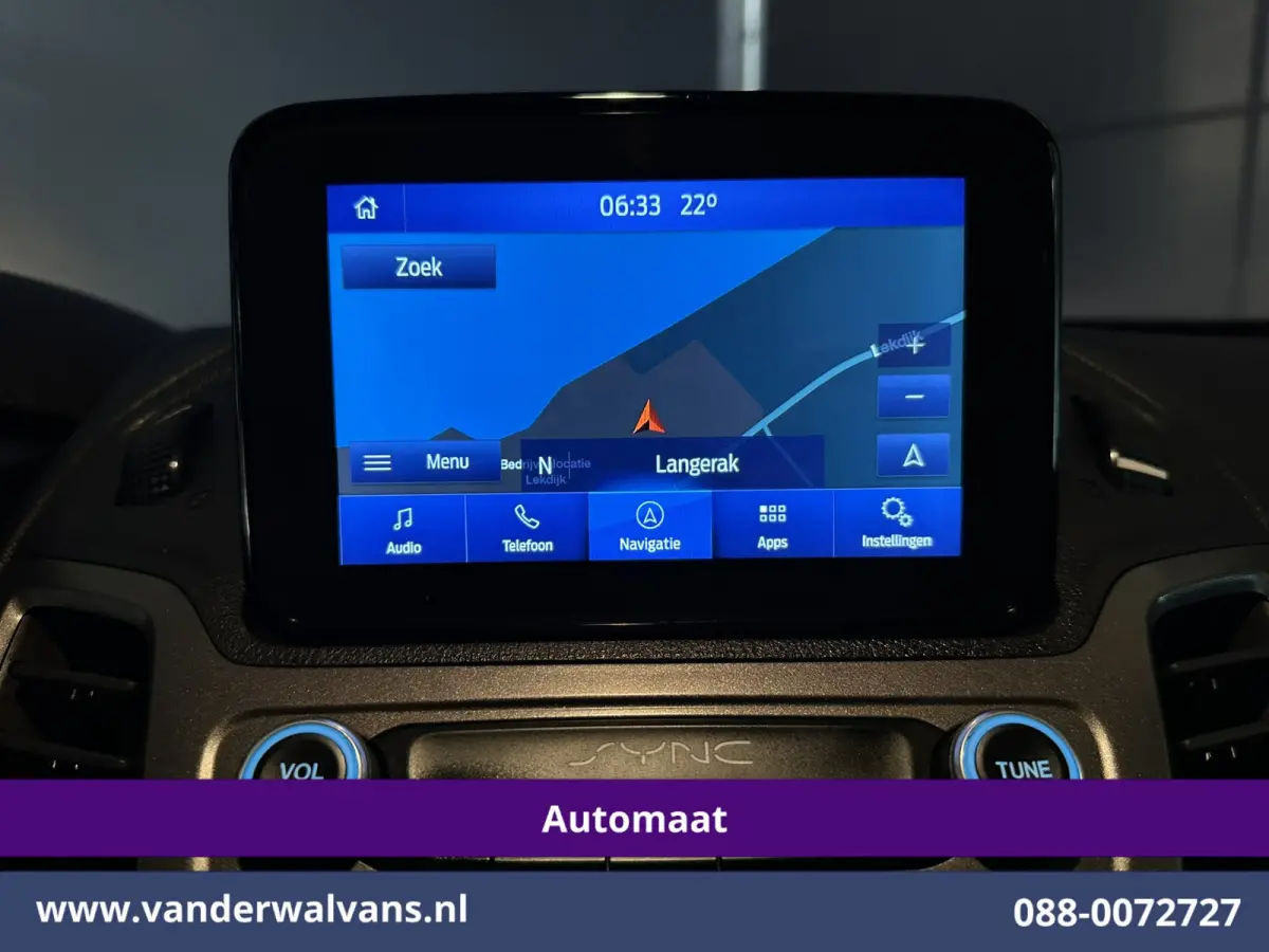 1.5 EcoBlue 120pk Automaat L2H1 Euro6 Airco | 2x Zijdeur | 3-Zits | Camera | Navigatie | Cruisecontrol Apple Carplay, Android Auto, Stoelverwarming, Verwarmde voorruit, Parkeersensoren, Bijr