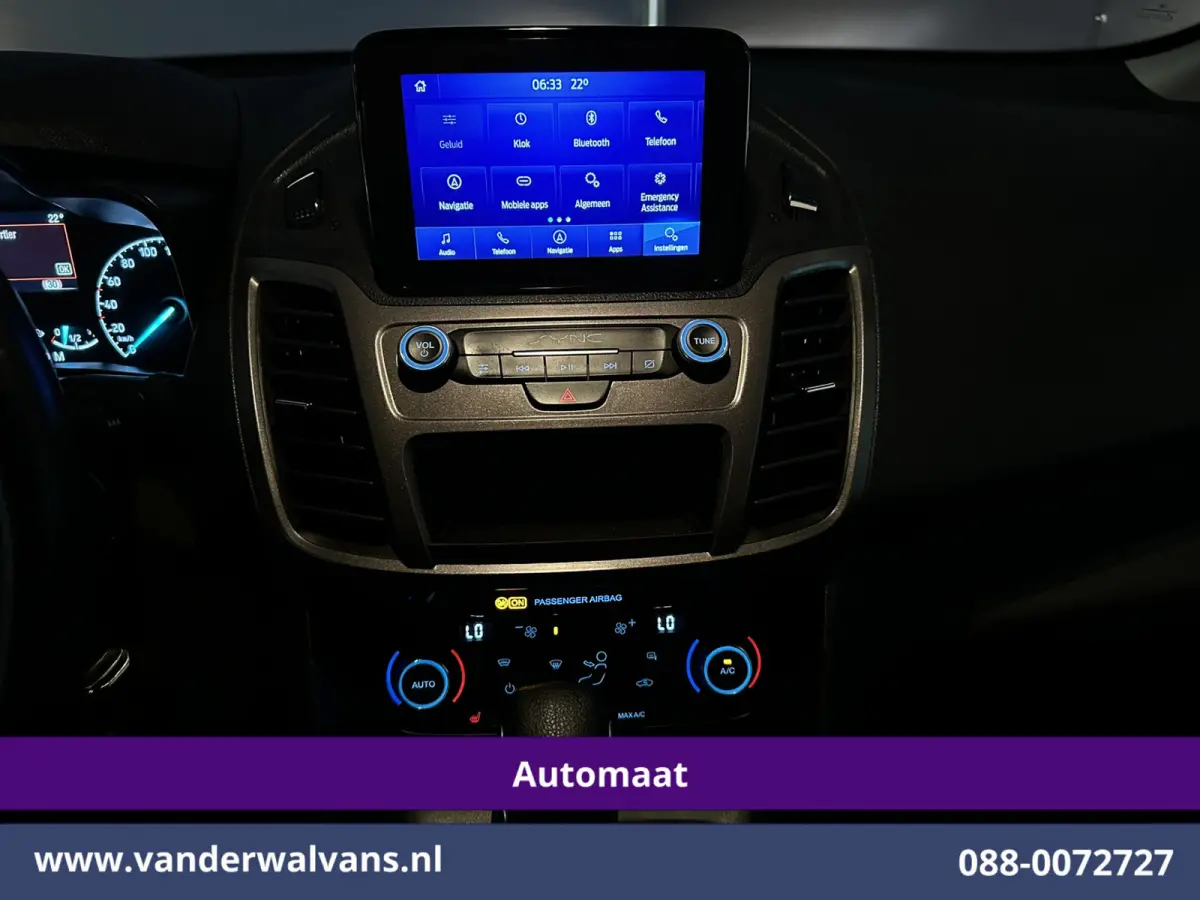 1.5 EcoBlue 120pk Automaat L2H1 Euro6 Airco | 2x Zijdeur | 3-Zits | Camera | Navigatie | Cruisecontrol Apple Carplay, Android Auto, Stoelverwarming, Verwarmde voorruit, Parkeersensoren, Bijr