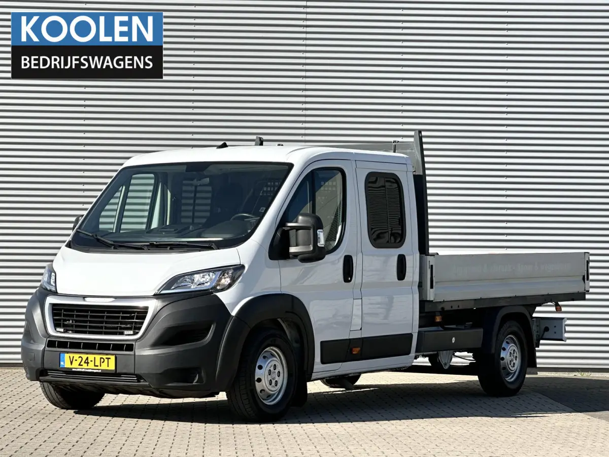 Open laadbak 2.2 165PK L4 DC Dubbele cabine Peugeot Boxer Open laadbak 2.2 BlueHDi 165 L4 Zwaar DC 3.5t