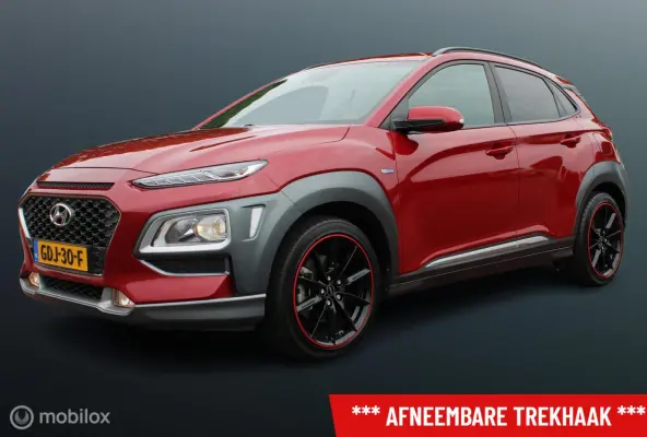 1.6 GDI HEV Fashion Sport, Rosso Color Package, Trekhaak, Donker glas + zwarte hemel, Navi, App connect, Pdc voor + achter + camera, Cruise, Clima, Dode hoek detectie