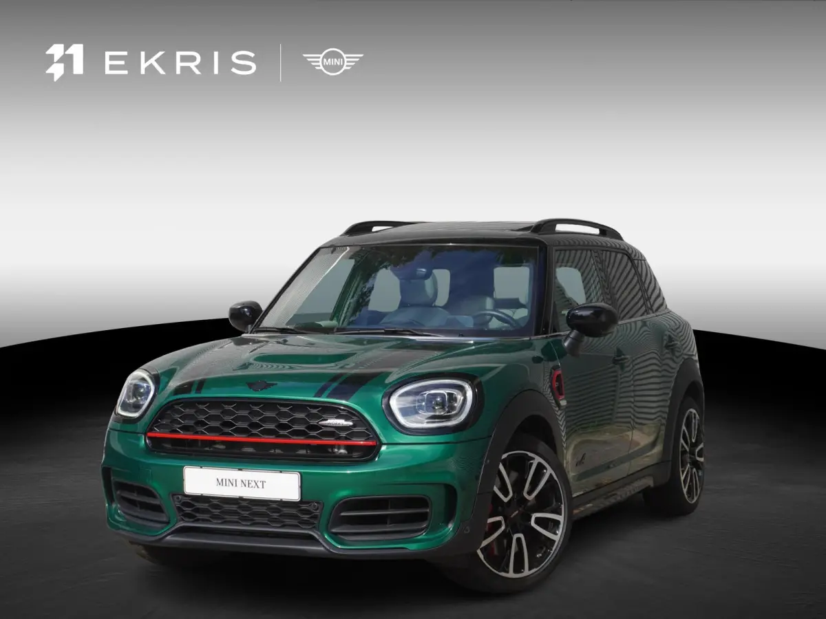 2.0 John Cooper Works ALL4 19" LM JCW Circuit Spoke two-tone | Glazen panoramadak | Active Cruise Control (ACC) | Harman-Kardon sound system | MINI Head-Up Display | Leer Chester Satellite G