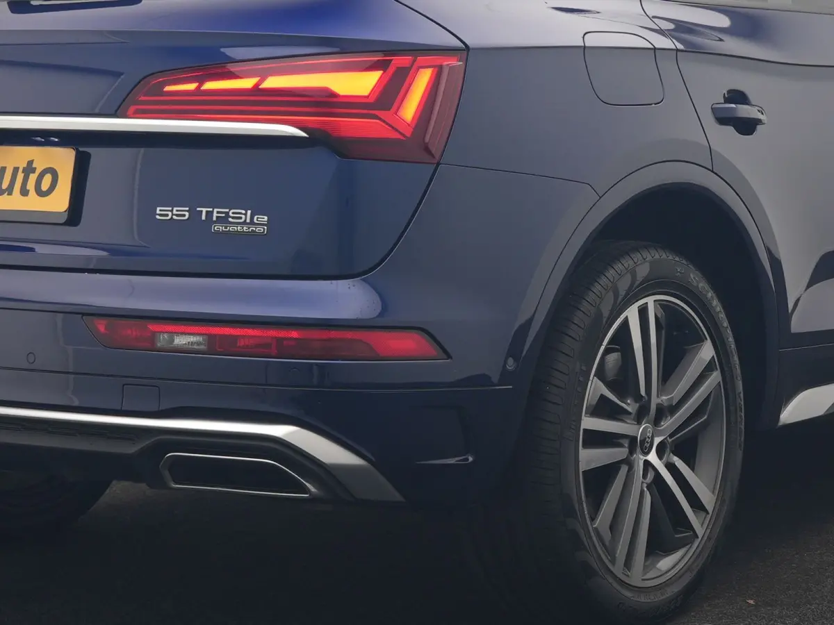 55 TFSI e 2x S Line PHEV 367pk Dealer O.H. | 360 Camera | Sportstoelen Verwarmd | Sfeerverlichting | 20"L.M | Virtual Cockpit | Cruise Control | Navigatie | DAB | Plug In Hybrid |