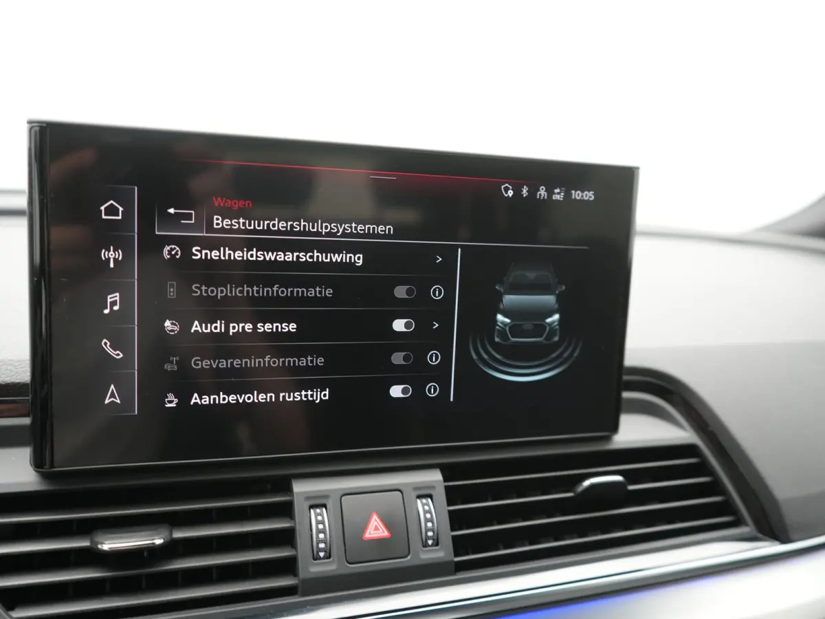 55 TFSI e 2x S Line PHEV 367pk Dealer O.H. | 360 Camera | Sportstoelen Verwarmd | Sfeerverlichting | 20"L.M | Virtual Cockpit | Cruise Control | Navigatie | DAB | Plug In Hybrid |