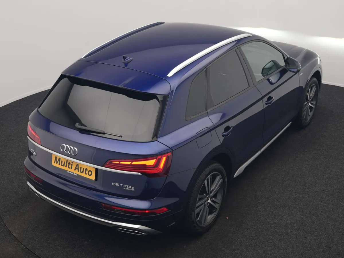 55 TFSI e 2x S Line PHEV 367pk Dealer O.H. | 360 Camera | Sportstoelen Verwarmd | Sfeerverlichting | 20"L.M | Virtual Cockpit | Cruise Control | Navigatie | DAB | Plug In Hybrid |