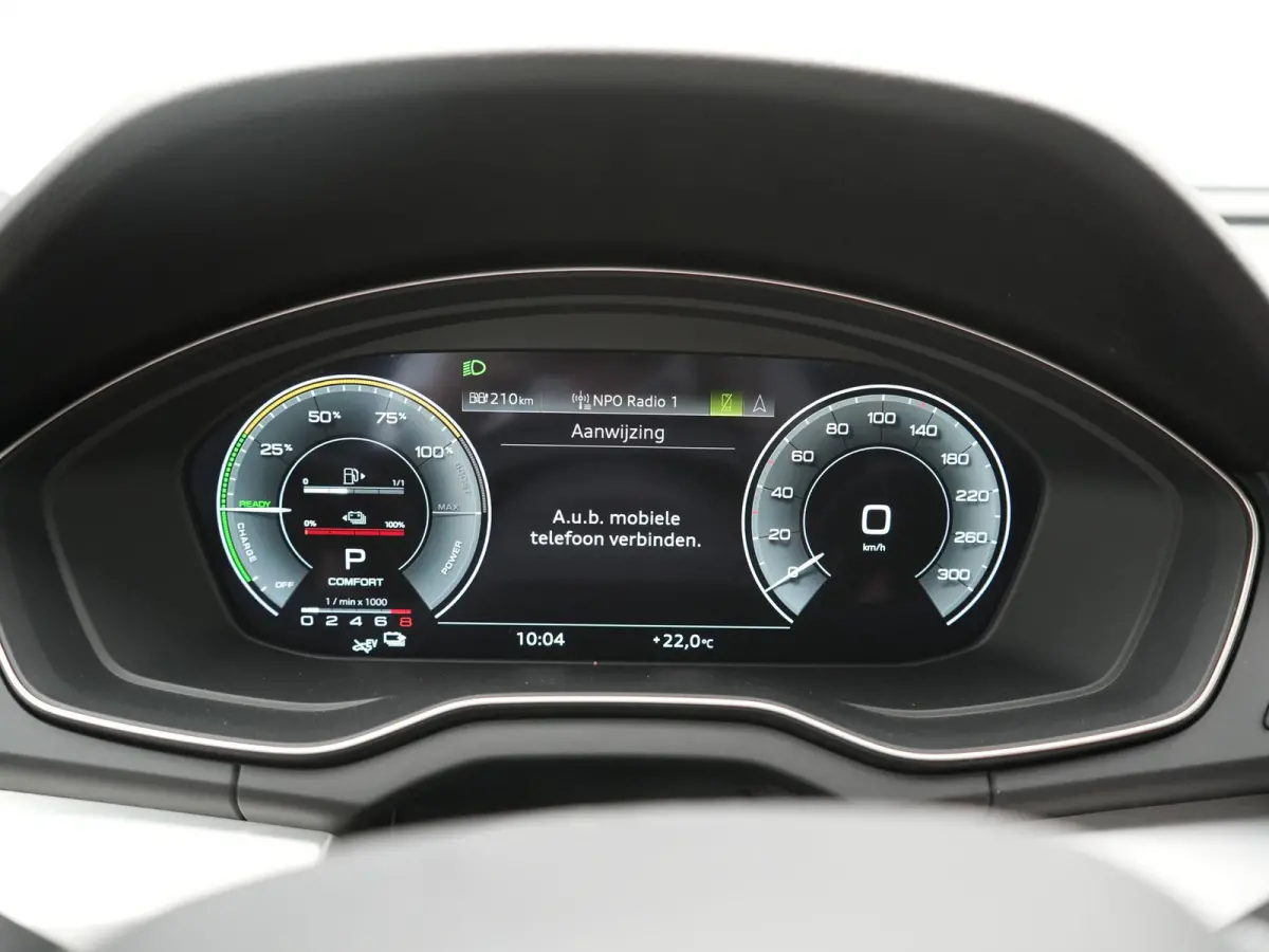 55 TFSI e 2x S Line PHEV 367pk Dealer O.H. | 360 Camera | Sportstoelen Verwarmd | Sfeerverlichting | 20"L.M | Virtual Cockpit | Cruise Control | Navigatie | DAB | Plug In Hybrid |