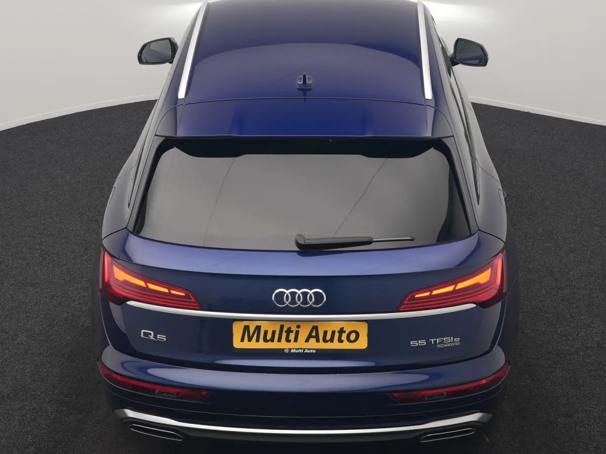 55 TFSI e 2x S Line PHEV 367pk Dealer O.H. | 360 Camera | Sportstoelen Verwarmd | Sfeerverlichting | 20"L.M | Virtual Cockpit | Cruise Control | Navigatie | DAB | Plug In Hybrid |