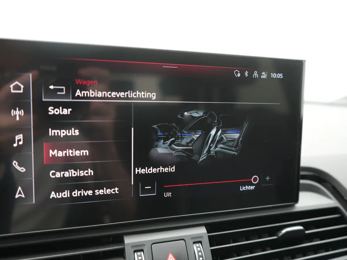 55 TFSI e 2x S Line PHEV 367pk Dealer O.H. | 360 Camera | Sportstoelen Verwarmd | Sfeerverlichting | 20"L.M | Virtual Cockpit | Cruise Control | Navigatie | DAB | Plug In Hybrid |