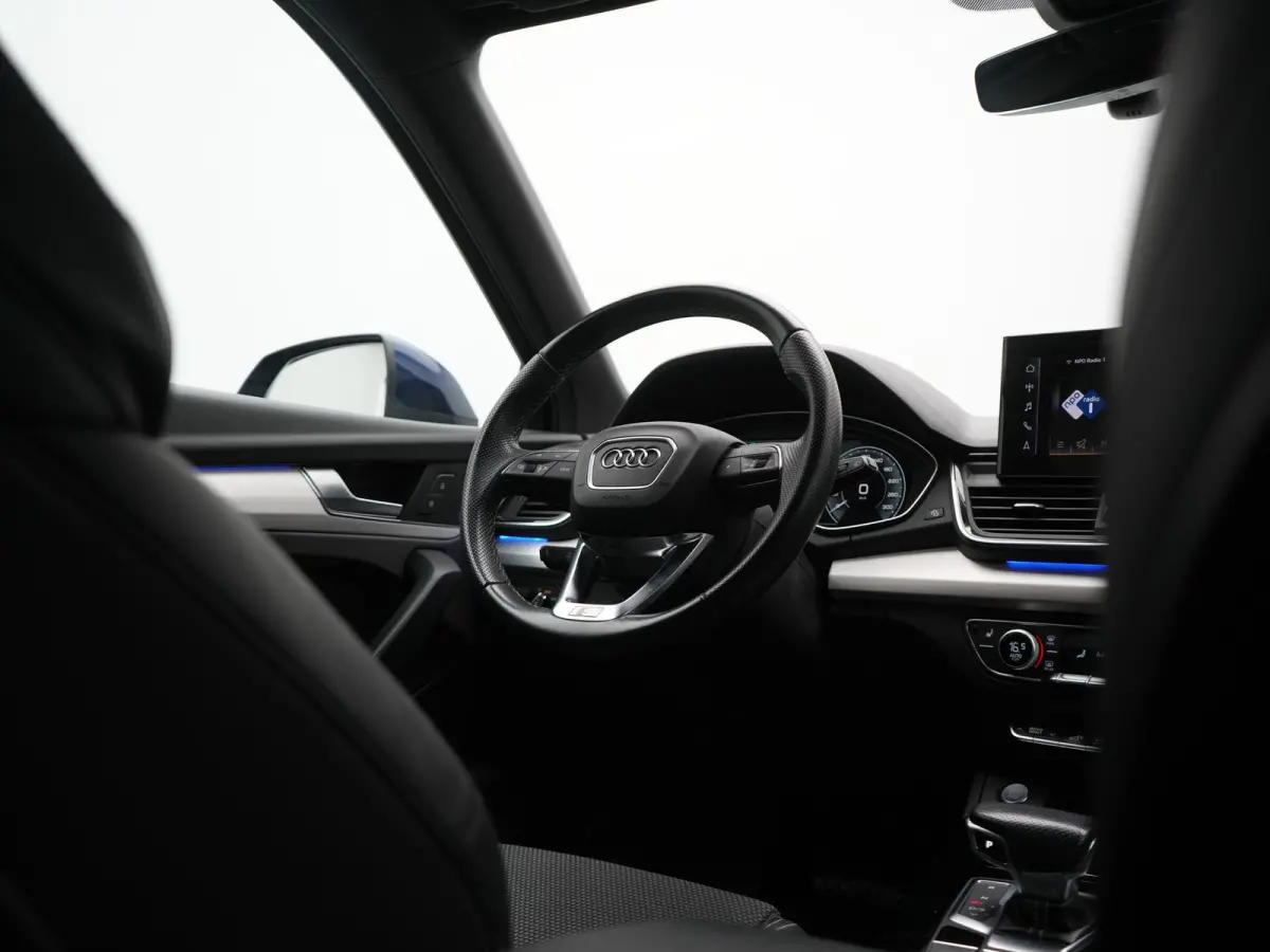 55 TFSI e 2x S Line PHEV 367pk Dealer O.H. | 360 Camera | Sportstoelen Verwarmd | Sfeerverlichting | 20"L.M | Virtual Cockpit | Cruise Control | Navigatie | DAB | Plug In Hybrid |