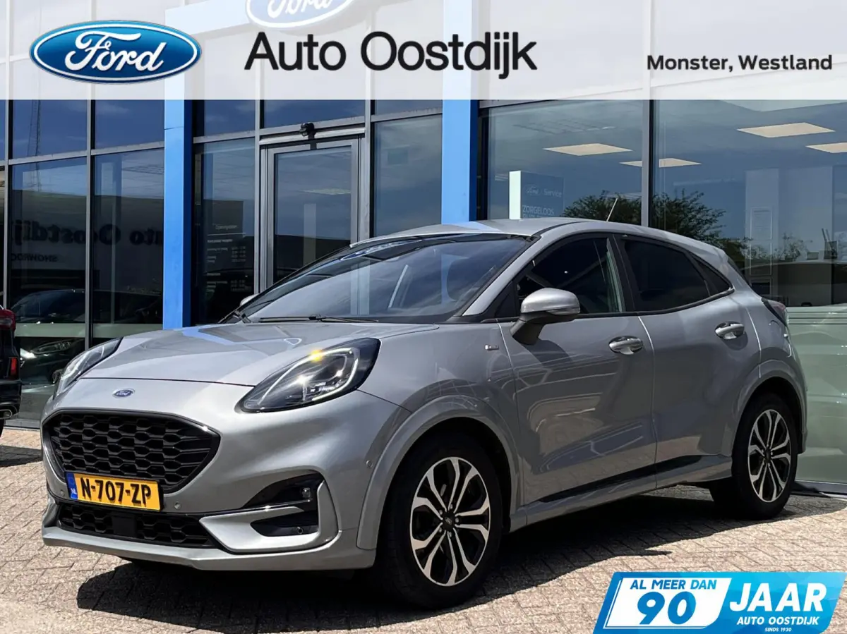 1.0 EcoBoost ST-Line 125PK Automaat Winterpack Adaptieve Cruise Camera Blind-Spot Parkeersensoren Climate Privacy Glass Full-LED *Sportief*