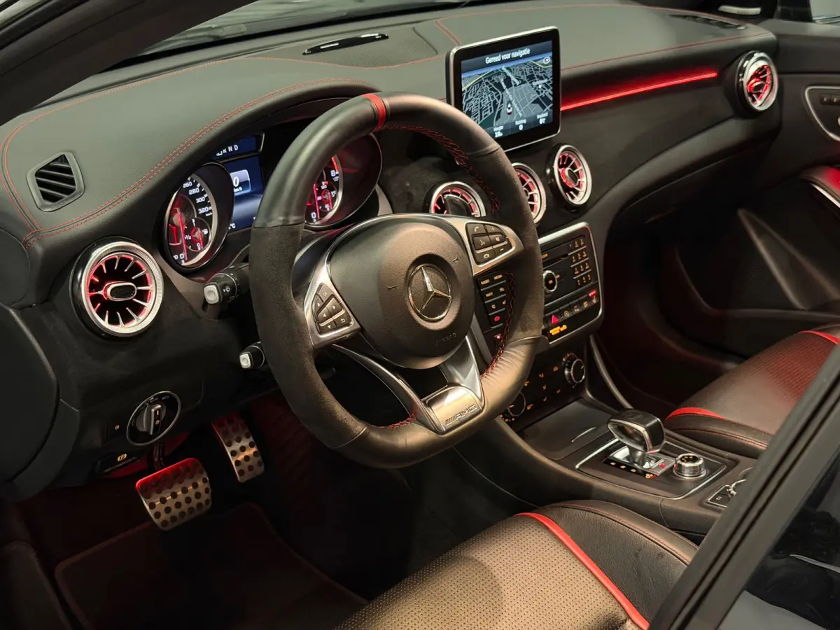 AMG 45 4MATIC 381-PK/LED/NAVI/PANO/H-K/RECARO/FACELIFT/SFEERV/MEMORY/MAXTON/ORG-NL!