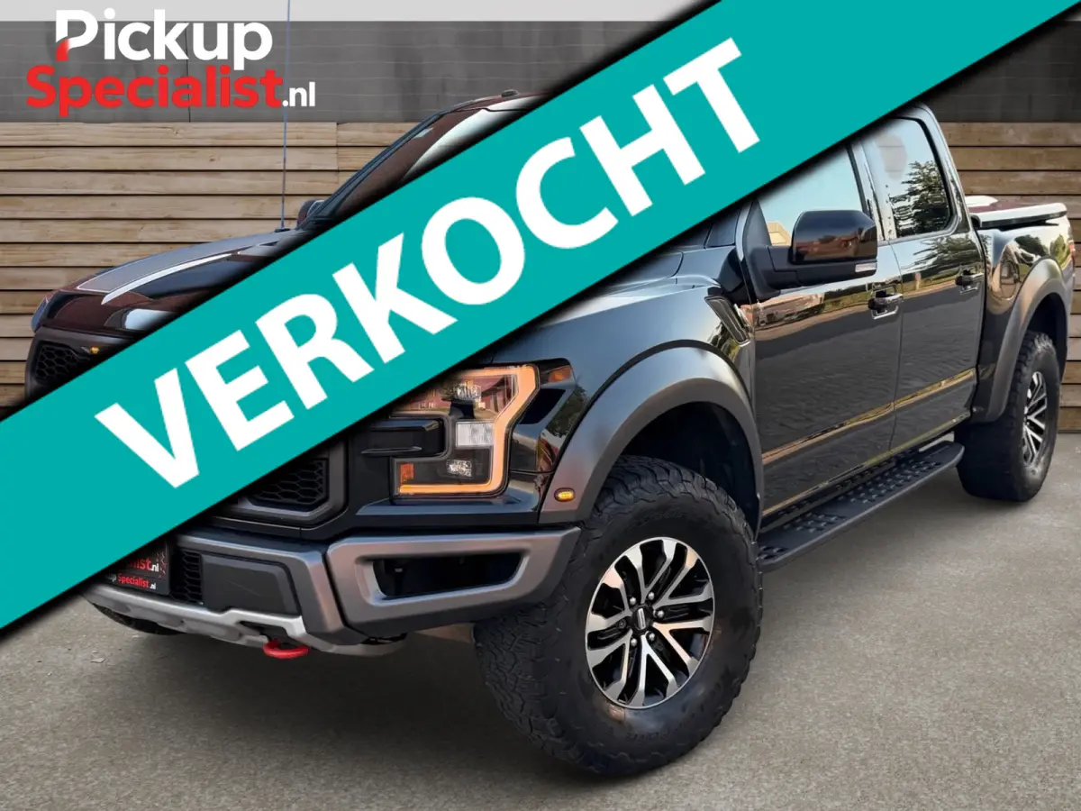 USA 3.5 V6 Ecoboost SuperCab Raptor , DIKSTE VAN NL!! , COMPLETE HISTORIE , BLACK ON BLACK ,