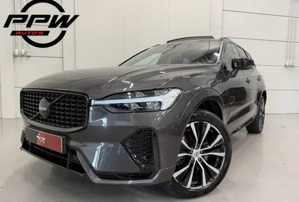 T6 Recharge AWD R-Design Long Range PLATINUM-GREY/PANO/TREKHAAK/20"/LEER-SPORT/ACC/PILOT-ASSIST/GOOGLE/2x MEMORY/BLACK-PACK/CRYSTAL-POOK/SOH 97%/NET OH BEURT GEHAD BIJ VOLVO DEALER