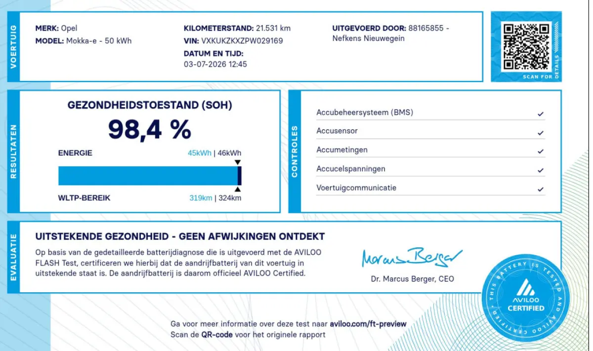 EV 50kWh 136pk Elegance | Accu 98% | Navigatie | Achteruitrijcamera | Climate Control