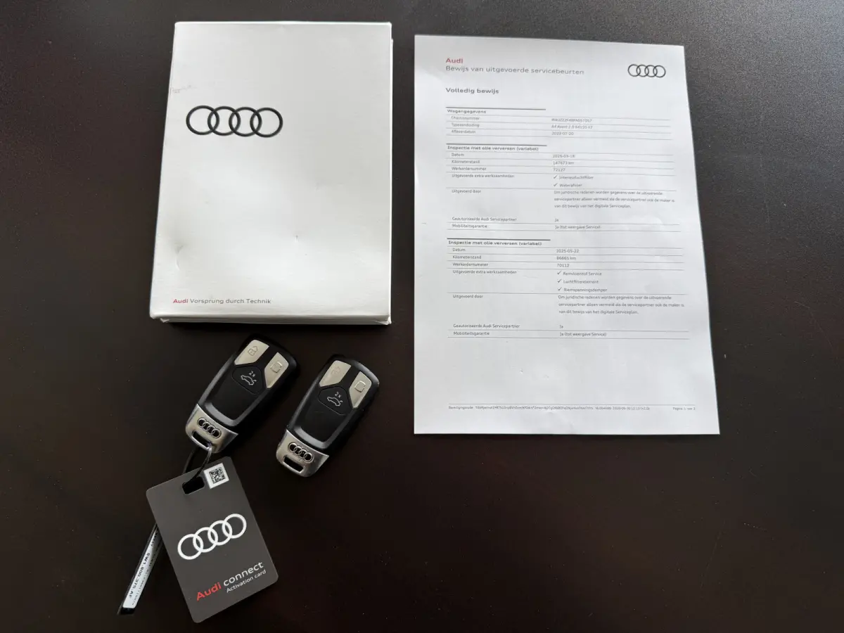 40 TFSI 204PK S-Line Facelift PANO/TREKHAAK/ACC/LED/19"AUDI-SPORT/STOEL+STUURVERW/PRIVACY/DYNAMIC-LED/SPORT-PAKKET/MYTHOSSCHWARZ/VOLLEDIG AUDI DEALER HISTORIE, NET OH BEURT GEHAD