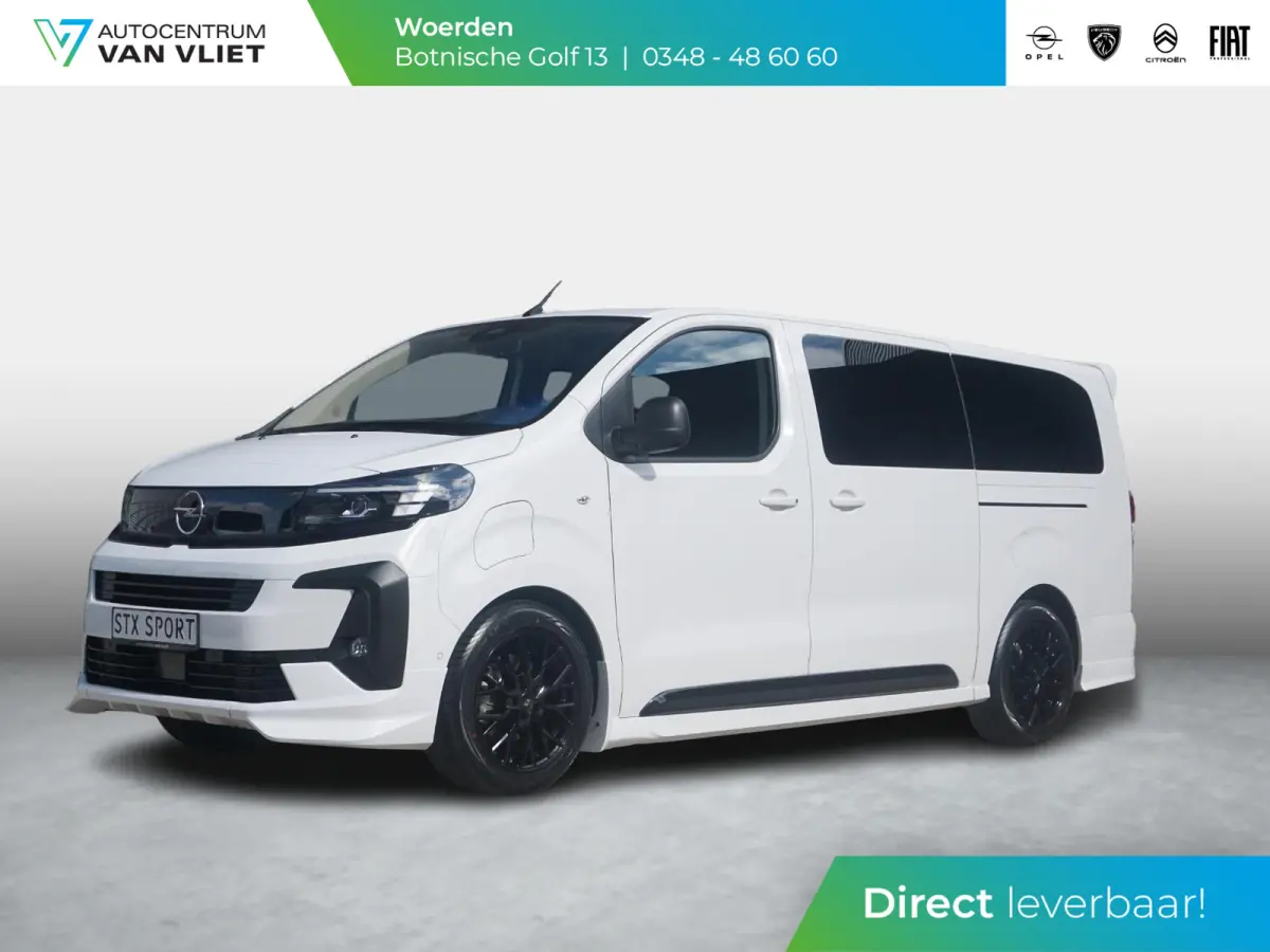Vivaro-e 75kWh | STX Sport | Mooiste  bus van NL (!) | Lederen bekleding | Spoilerpakket | 18 inch Lichtmetalen velgen | Dynamic Comfort NAV Pakket | Winterpakket | 2x schuifdeur | Betimmeri