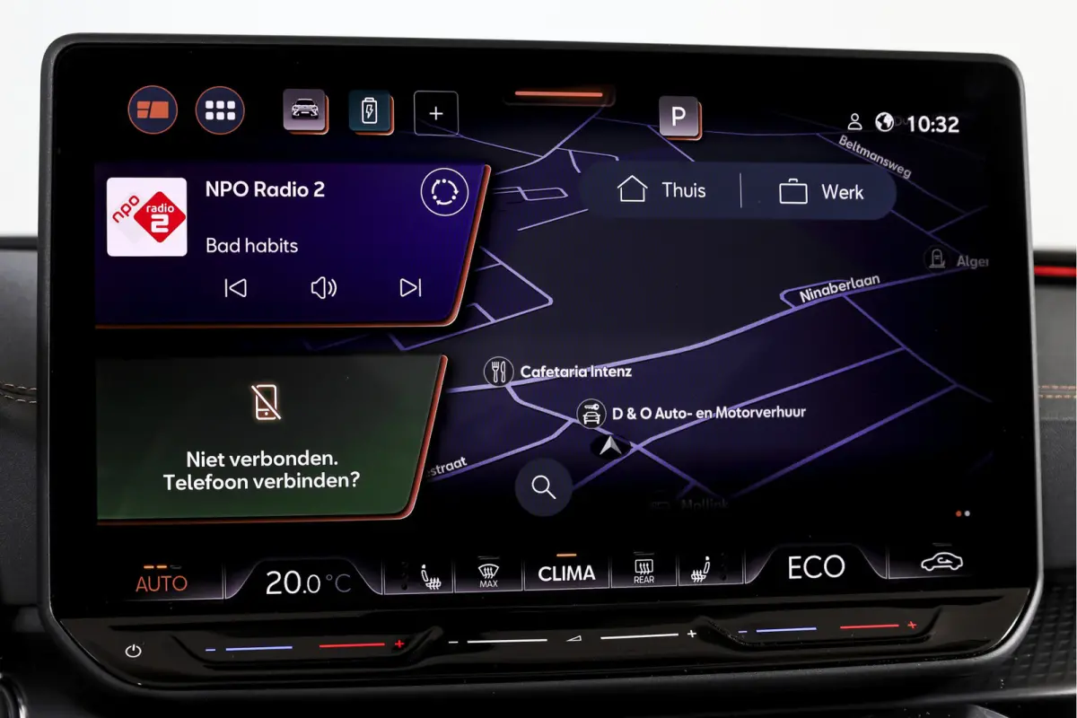 1.5 TSI e-Hybrid 272 PK VZ Extreme | Bronze Matt | S/K-Panodak | Sennheiser | Elek. stoelen | Matrix LED | Adapt. Cruise | Stoel-+stuurverw. | Camera | NAV+App. Connect | Elek. Klep | LM 19"