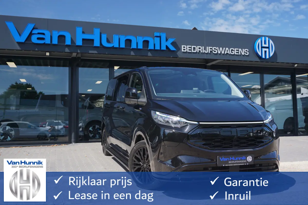 Tourneo 340L 2.5 PHEV 233PK JWR NIGHT EDITION PRIJS INCL. BPM Luxe 8 Zits, Leder, 19" LM, B&O, Pano, Elec. Schuifdeur, Trekhaak!! NR. TR4