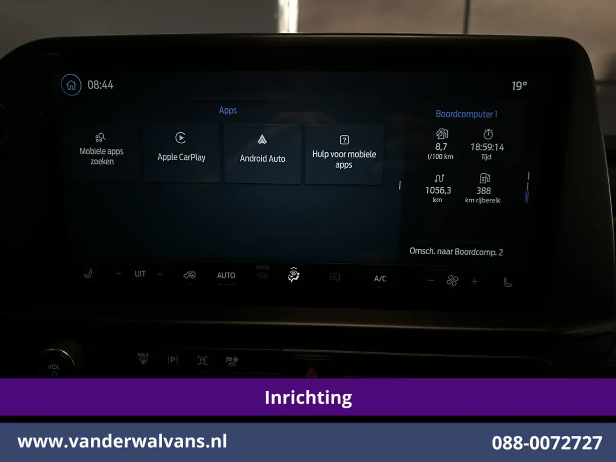 2.0 TDCI 150pk L1H1 Inrichting Euro6 Airco | Camera | LED | Apple Carplay | Cruisecontrol Android Auto, 2590kg Trekhaak, Verwarmde voorruit, Stoelverwarming, Parkeersensoren, Dakdragers, Bij