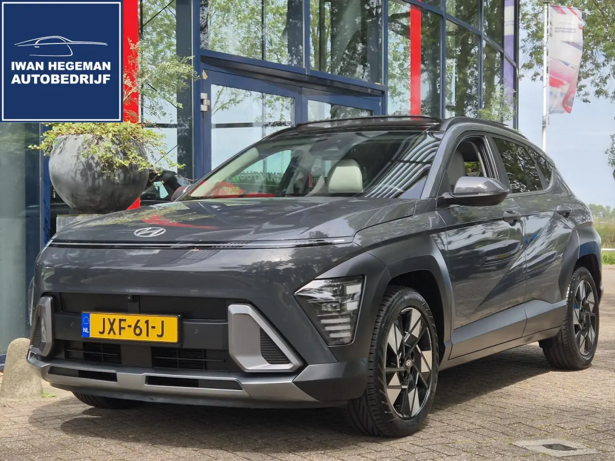 1.6 GDI HEV Premium Sky | Panoramadak | Navigatie | Leer | Cruise Control Licht metalen velgen
