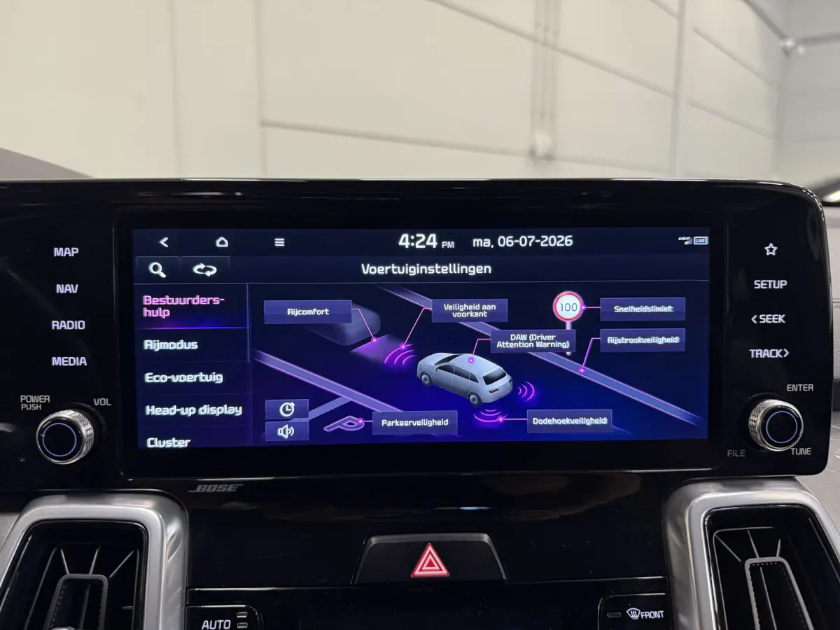 1.6 T-GDI Plug-in Hybrid 4WD Platinum LEER/HEAD-UP/BOSE/360CAMERA/SOH 97%/LED/VENTILATIE+MEMORY/CARPLAY/19"/EL.A.KLEP/DONKERE-HEMEL/NIVEAU-REGELING/NET GROTE OH BEURT GEHAD BIJ KIA DEALER (/