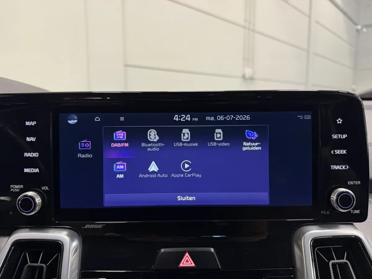 1.6 T-GDI Plug-in Hybrid 4WD Platinum LEER/HEAD-UP/BOSE/360CAMERA/SOH 97%/LED/VENTILATIE+MEMORY/CARPLAY/19"/EL.A.KLEP/DONKERE-HEMEL/NIVEAU-REGELING/NET GROTE OH BEURT GEHAD BIJ KIA DEALER (/