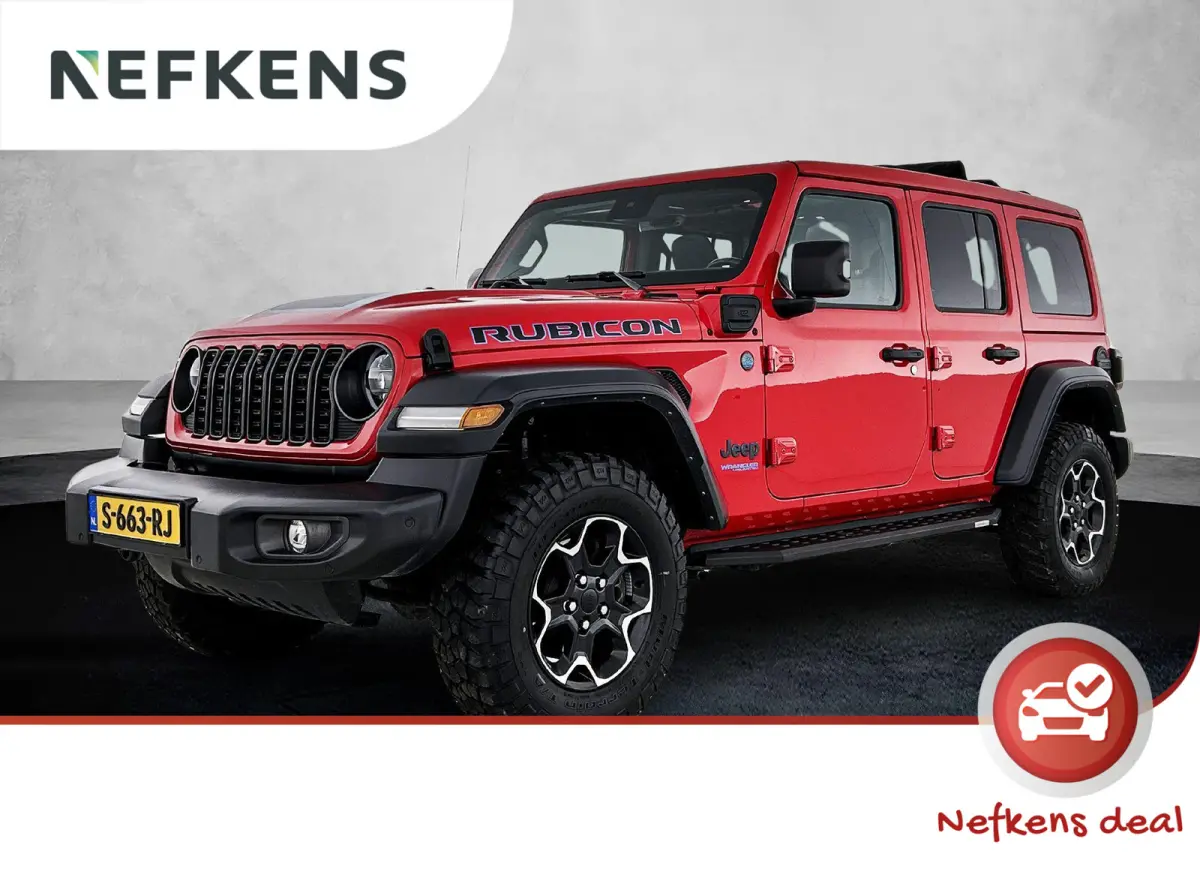 4xe 380pk Rubicon Automaat | Soft-Top | Winterpakket | Camera Voor + Achter | Navigatie | Adaptieve Cruise Control | 17"LMV | Full-LED |