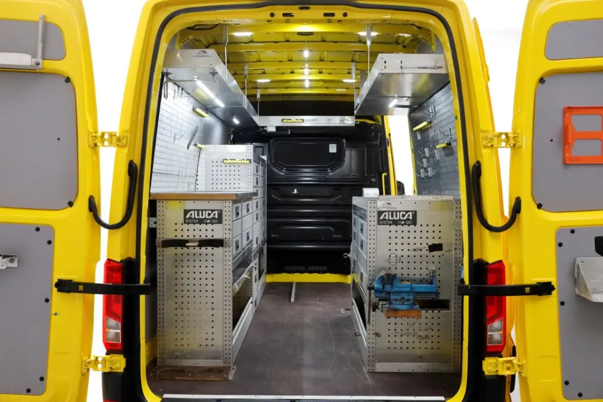 35 2.0 TDI 140pk L3H3 (L2H2) Highline Servicewagen Inrichting/230V/Standkachel 02-2022
