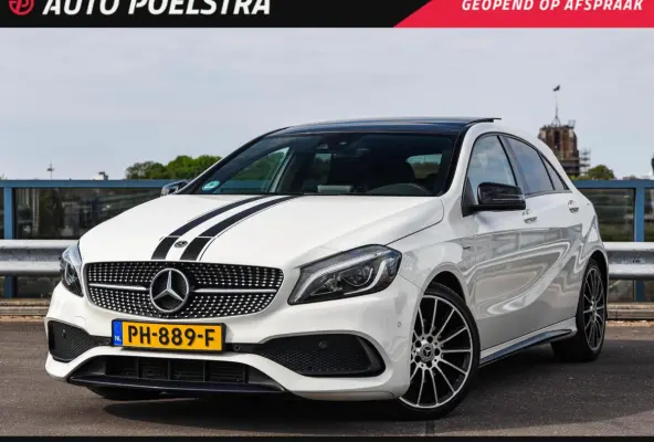 180 d AMG White Art Edition Panoramadak Camera LED Stoelverwarming Sfeerverlichting Apple CarPlay/Android Auto Dealeronderhouden