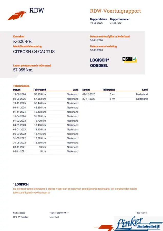 1.2 PureTech Business| NL auto | Carplay | PDC |