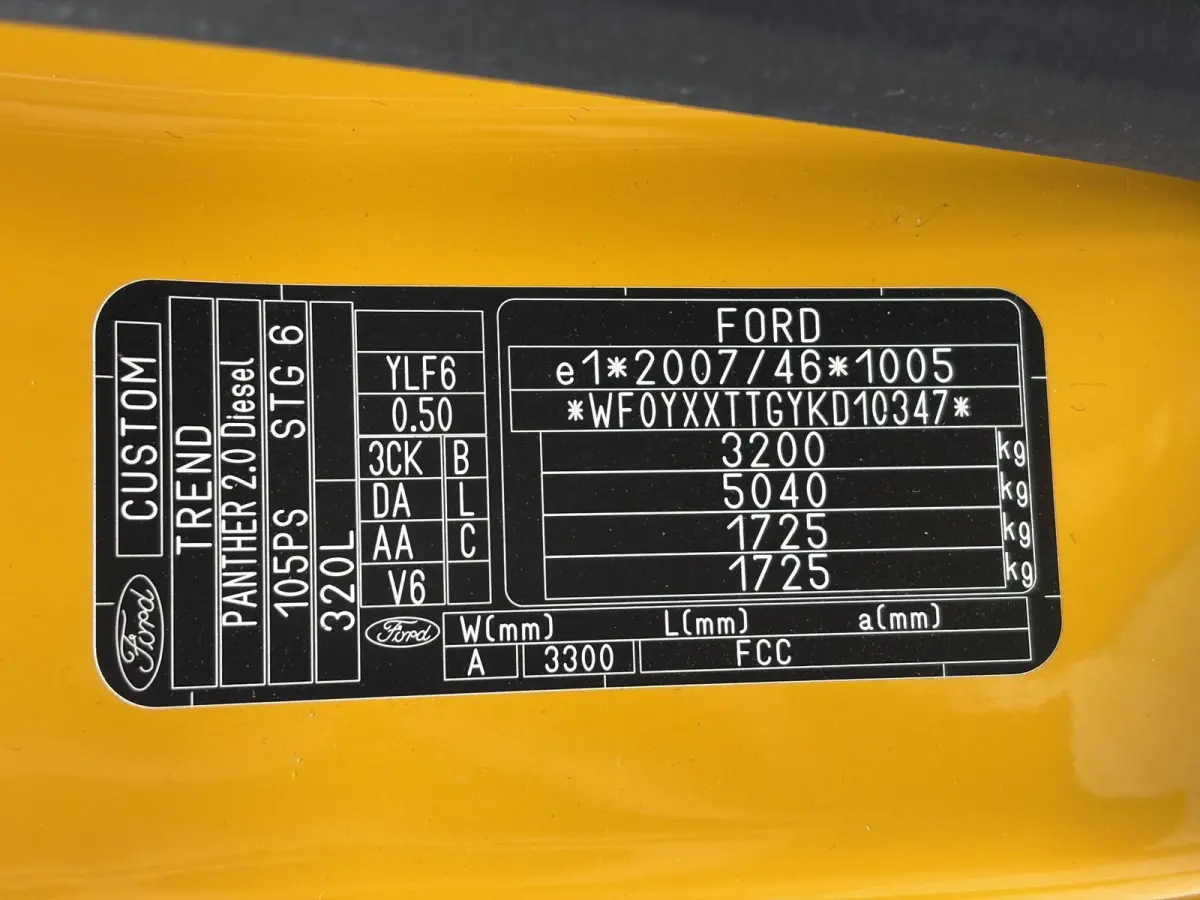 320 2.0 TDCI L2H1*A/C*CRUISE*HAAK*PDC*2800KG TRGW*