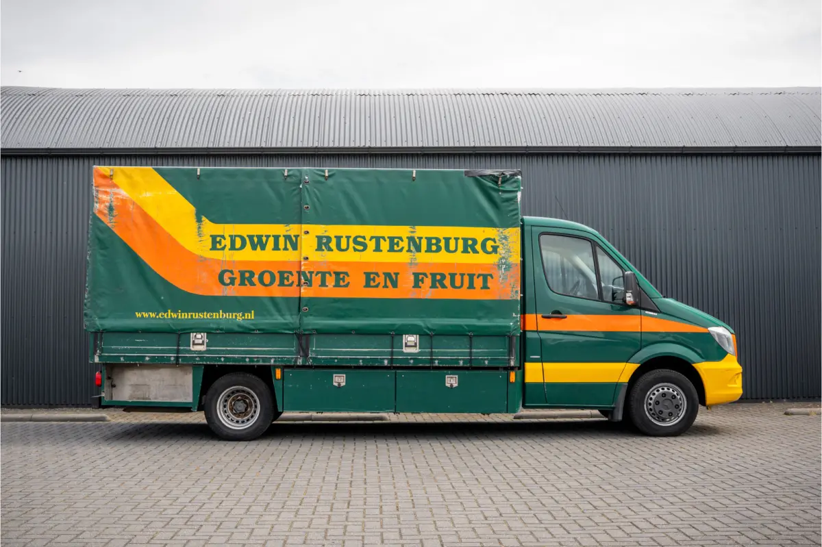 516CDI | Bakwagen | EURO 6 | Huifzeil | Schuifwanden | Legbordstellingen | Trekhaak