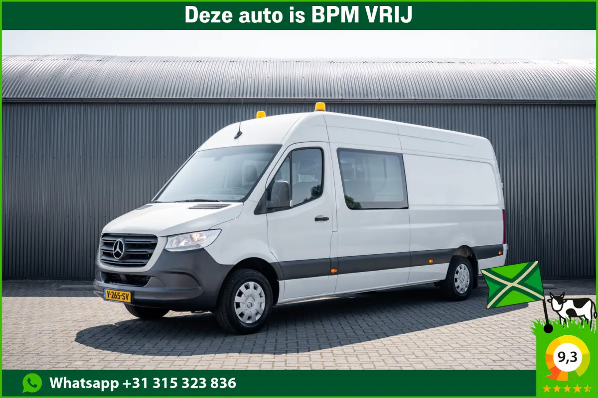 314 CDI L3H2 | DC | Dubbele Cabine | Mixto | Automaat | 1e Eigenaar | Mbux | Cruise | Climatronic