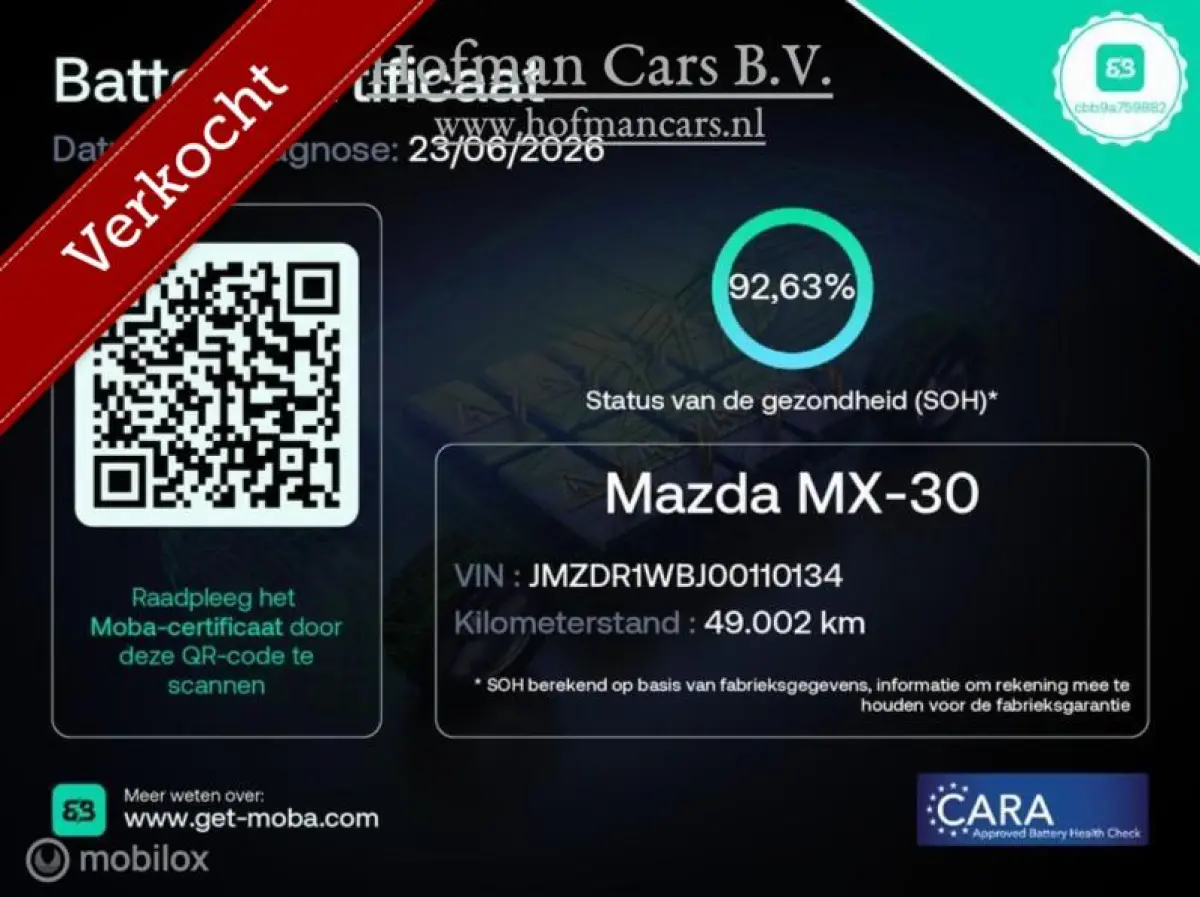 e-SkyActiv Comfort 36 kWh | 49.008 km | 92% SOH | Achteruitrijcamera | 18 Inch | Metallic | 2021