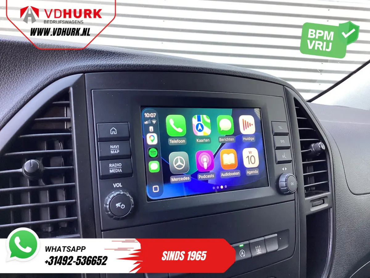 116 CDI Aut. L2 LED/ Standkachel/ Stoelverw./ Carplay/ Camera/ Cruise/ Trekhaak/ Airco