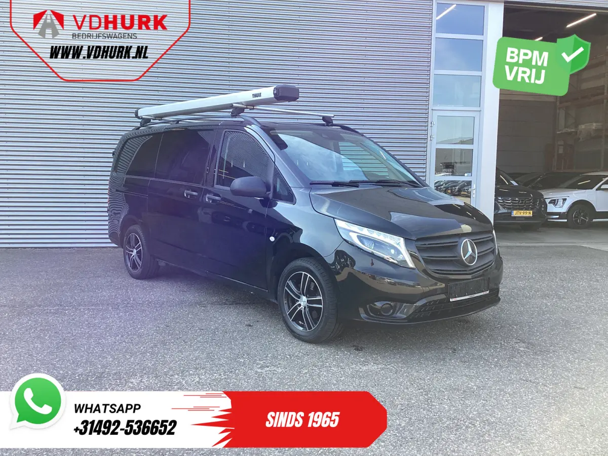 116 CDI Aut. L2 LED/ Standkachel/ Stoelverw./ Carplay/ Camera/ Cruise/ Trekhaak/ Airco