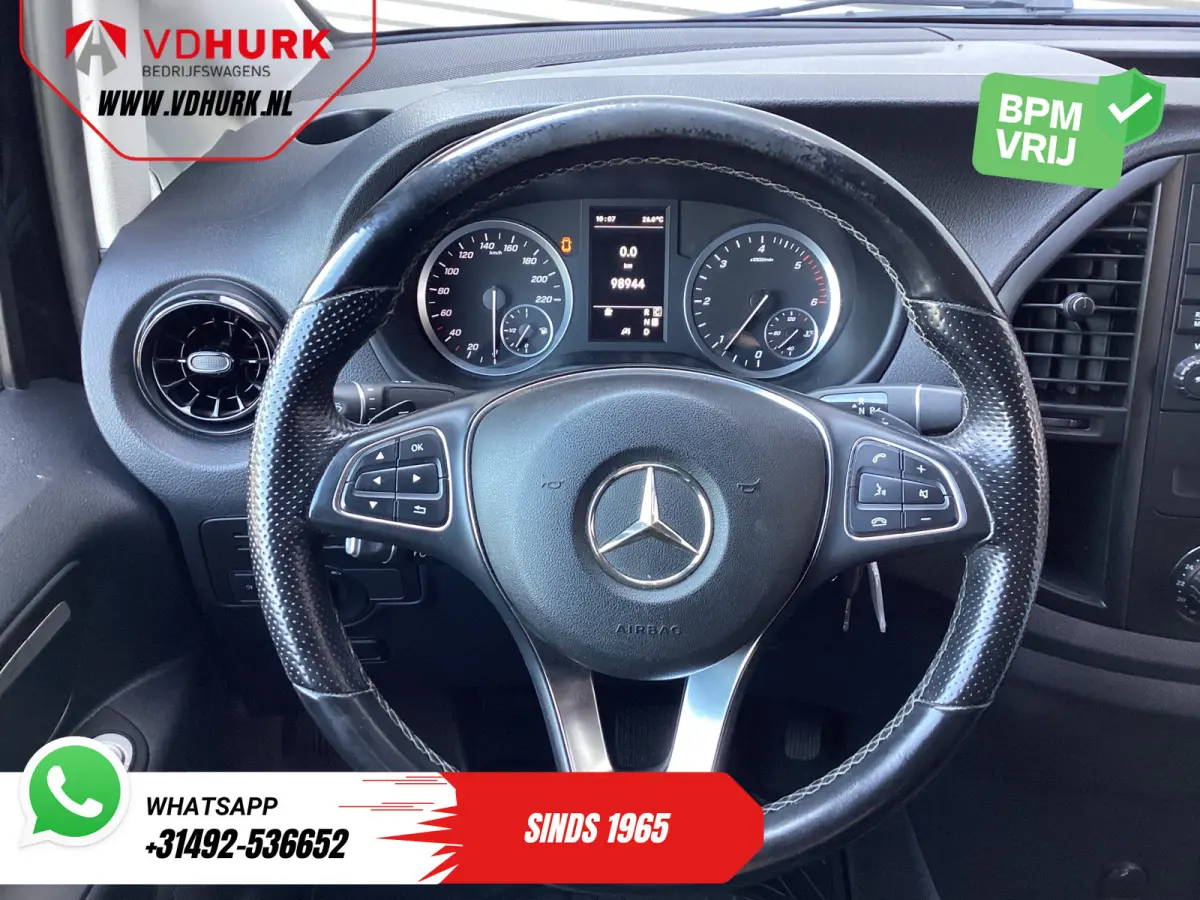 116 CDI Aut. L2 LED/ Standkachel/ Stoelverw./ Carplay/ Camera/ Cruise/ Trekhaak/ Airco