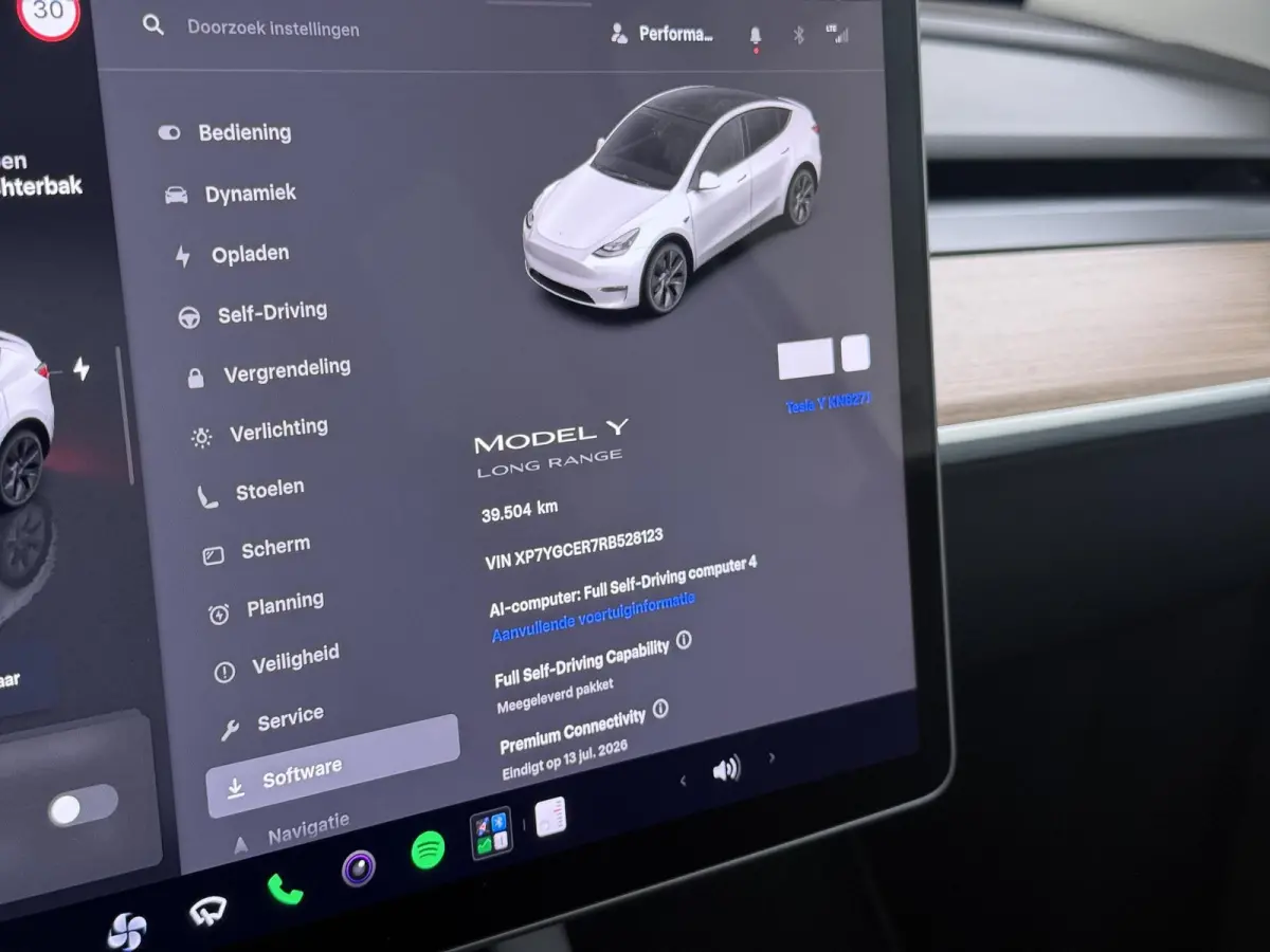 Long Range RWD 75 kWh LONG RANGE FSD! | FULL SELF DRIVE OP DE AUTO (UNIEK, GEEN ABONNEMENT MAAR GEKOCHT )|