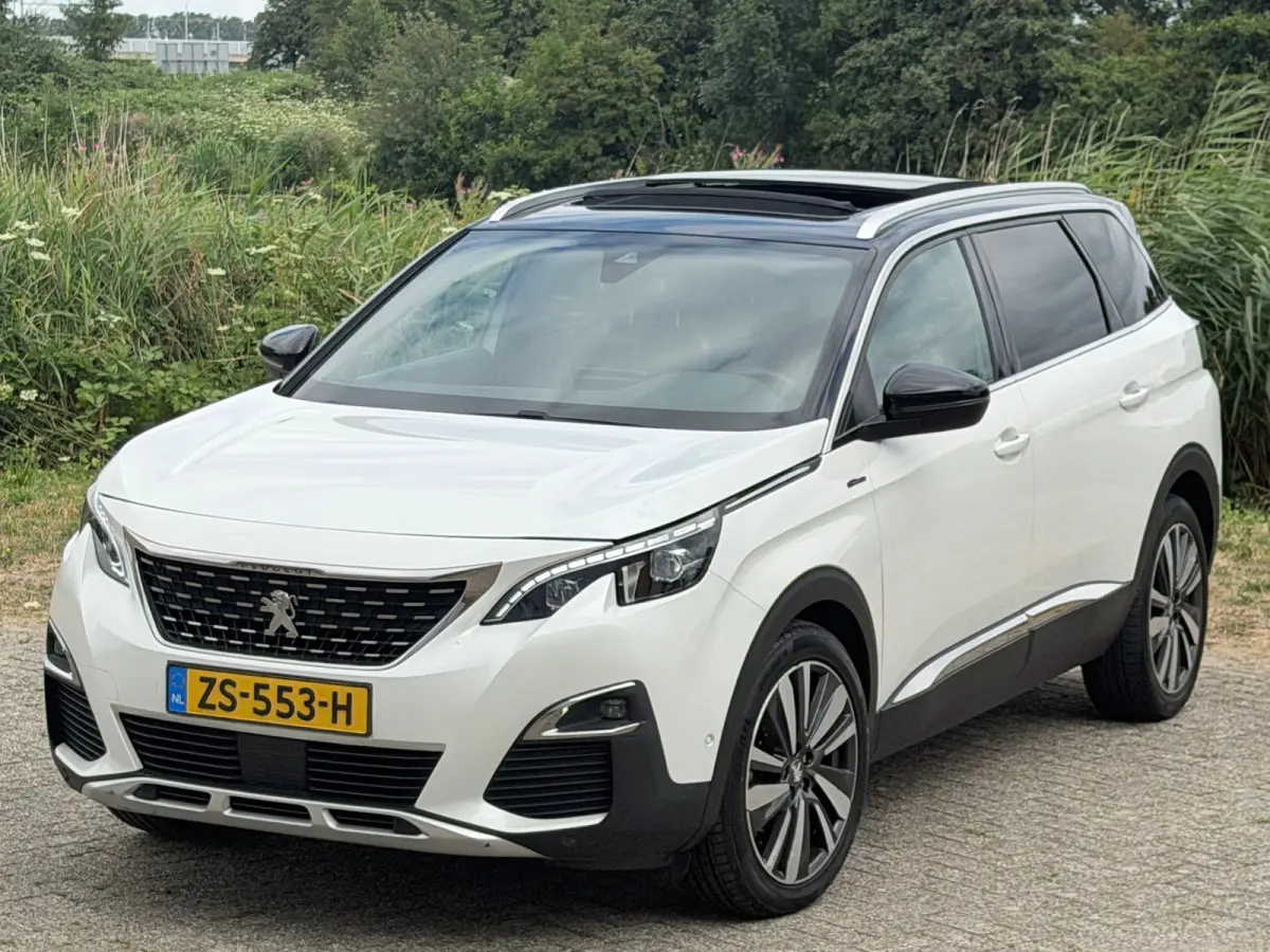 1.2 PureTech 130pk GT-Line - Blanc Nacré - Leder/Panorama schuifdak/7 pers - Topstaat