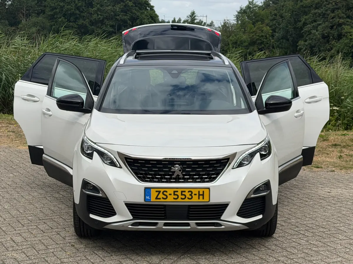 1.2 PureTech 130pk GT-Line - Blanc Nacré - Leder/Panorama schuifdak/7 pers - Topstaat