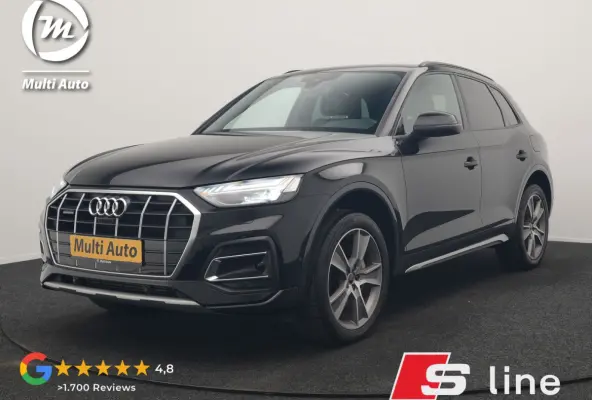 50 TFSI e S Line PHEV 300pk Dealer O.H. | Matrix LED | 360 Camera | Bang & Olufsen Audio | Sfeerverlichting | Keyless | Elektrische Sportstoelen Verwarmd | Navigatie | DAB | Cruise Control |