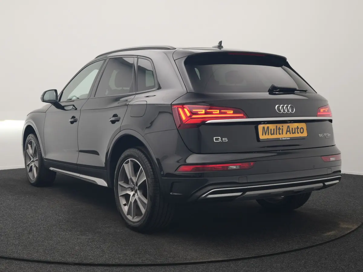 50 TFSI e S Line PHEV 300pk Dealer O.H. | Matrix LED | 360 Camera | Bang & Olufsen Audio | Sfeerverlichting | Keyless | Elektrische Sportstoelen Verwarmd | Navigatie | DAB | Cruise Control |