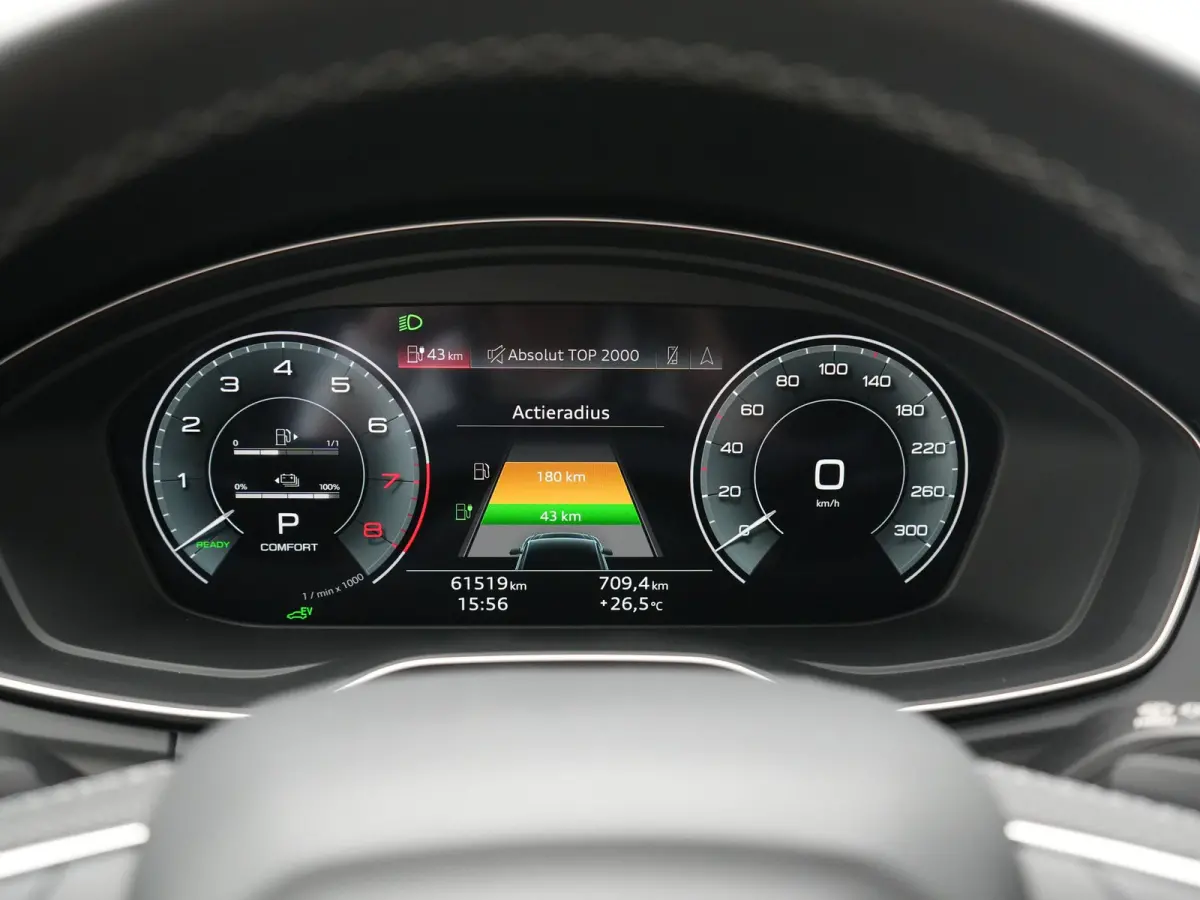 50 TFSI e S Line PHEV 300pk Dealer O.H. | Matrix LED | 360 Camera | Bang & Olufsen Audio | Sfeerverlichting | Keyless | Elektrische Sportstoelen Verwarmd | Navigatie | DAB | Cruise Control |