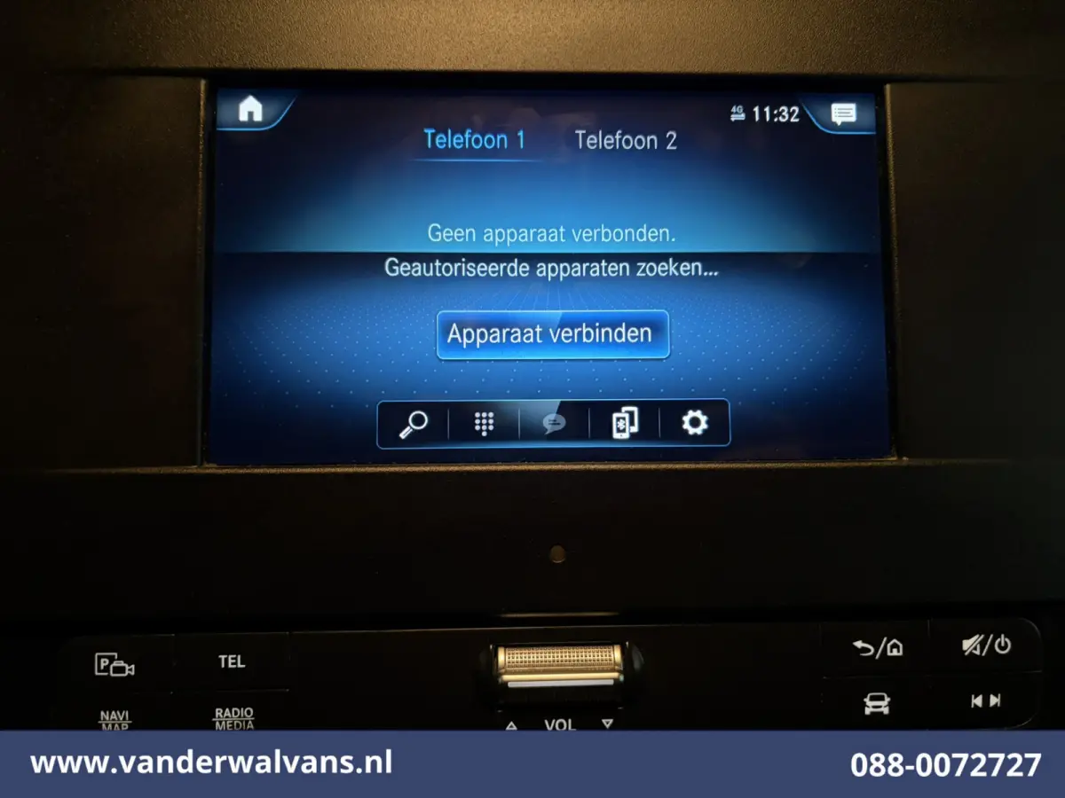 316 CDI 164pk L3H2 Euro6 Airco | Camera | Navigatie | Apple Carplay | Chauffeursstoel Cruisecontrol, Android Auto, Stoelverwarming, 270Graden Achterdeuren, Parkeersensoren, Bijrijdersbank
