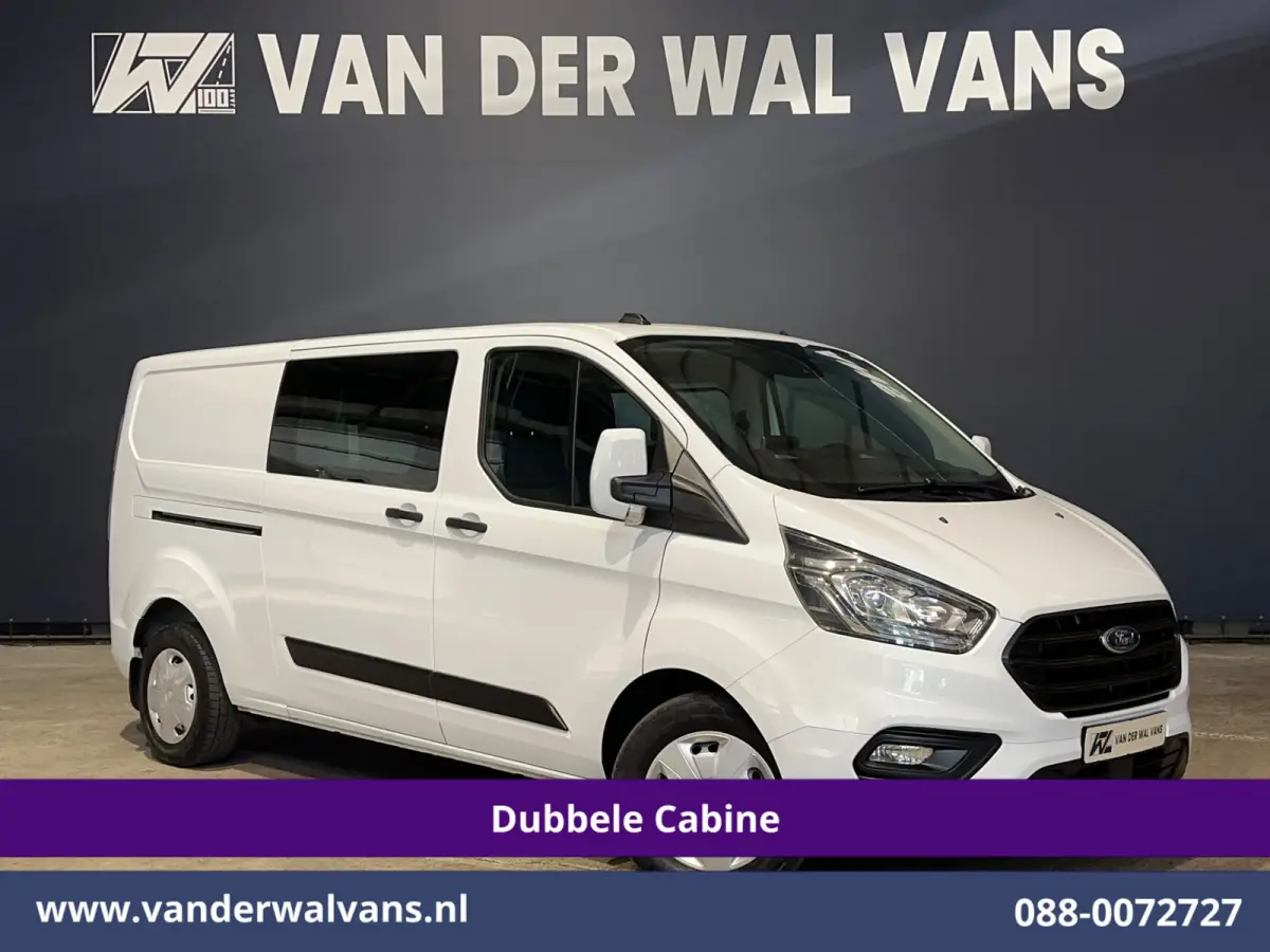 2.0 TDCI 130pk Automaat L2H1 Dubbele cabine Euro6 Airco | 6-Zits | Camera | Navigatie | LED Apple Carplay, Android Auto, Cruisecontrol, Stoelverwarming, Verwarmde voorruit, Trekhaak, Parkeer