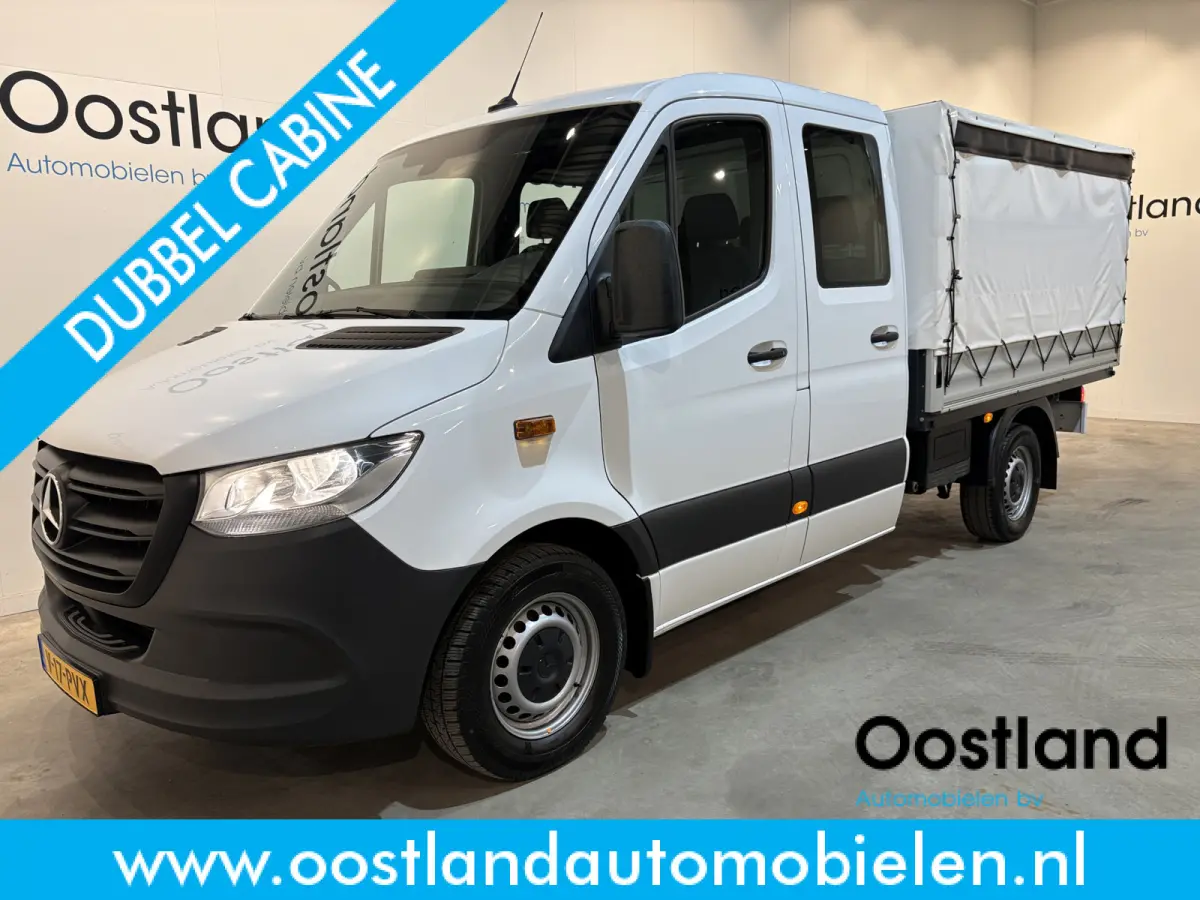 317 CDI L2 RWD DC Open Laadbak met Huif en schuifzeilen / Airco / Cruise / Mbux / Trekhaak