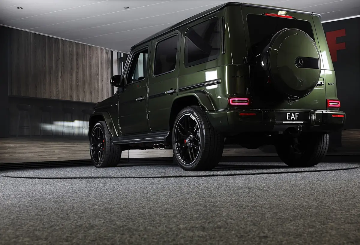 63 Manufaktur / Olijf Groen / Carbon / Massage / Memory / 360 Camera / Lane Assist / BURMESTER / Open Dak
